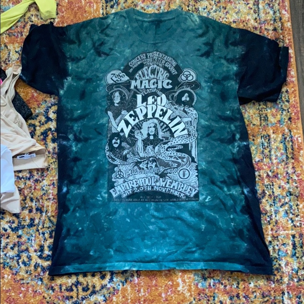 Led Zeppelin tie dye shirt